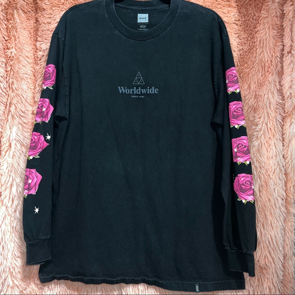 HUF Long Sleeved Rose Top